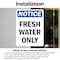 Signmission Fresh Water Only, 18 in W x Rectangle, Vinyl Decal OS-2PACK-NS-D-1824-V-12923 - alternate 4